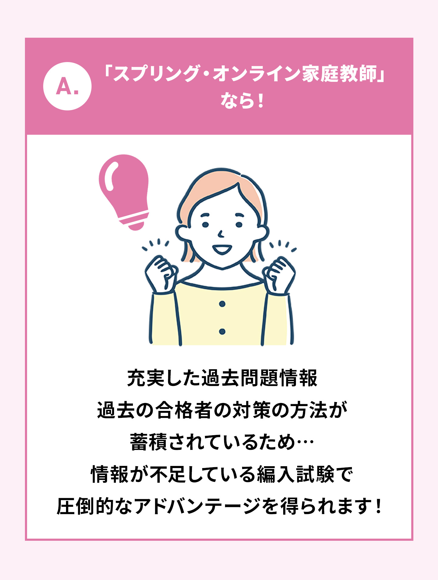 大学編入オンライン個別指導スプリングのメイン画像